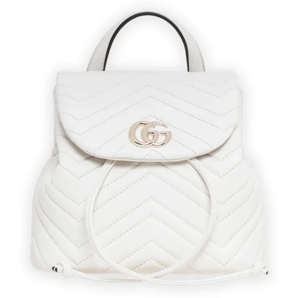 Gucci GG Marmont Mini Backpack - White