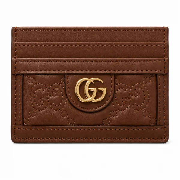 Gucci Matelassé card case leather