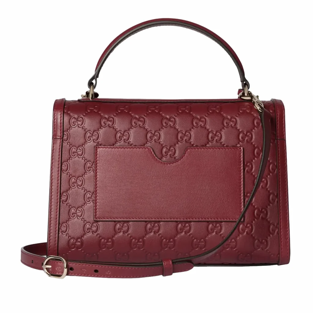 Gucci Padlock Small Top Handle Bag - Burgundy