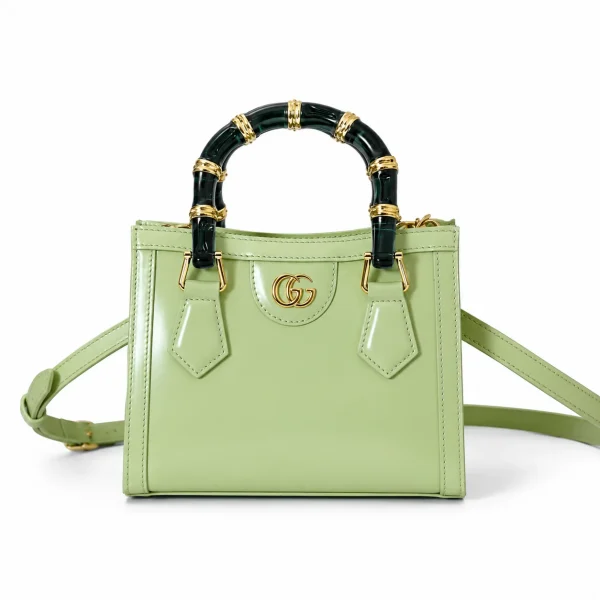 Gucci Bamboo Mini Top Handle Bag - Green