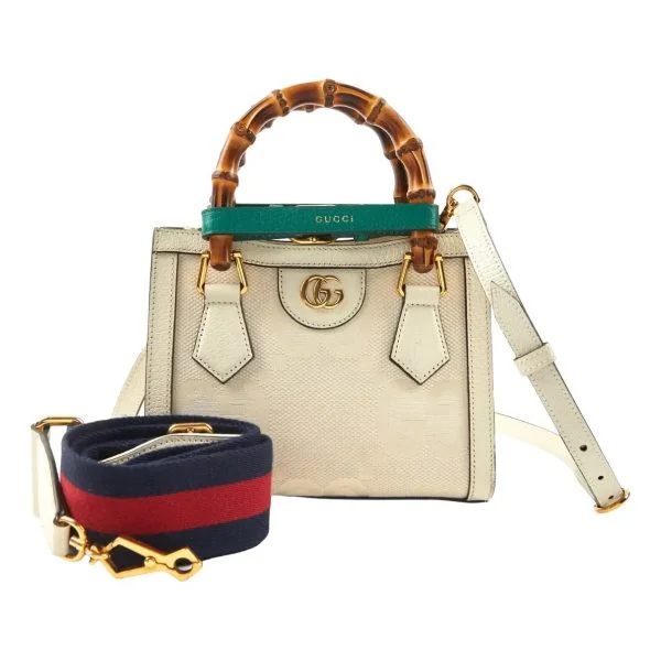 Gucci Diana mini tote bag - White