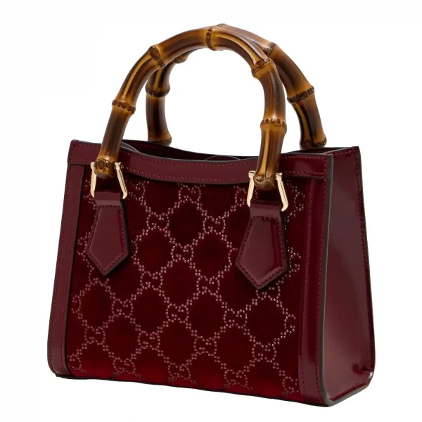 Gucci Diana Small Tote Bag Burgundy
