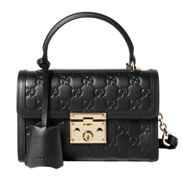 Gucci Padlock Small Top Handle Bag - Black