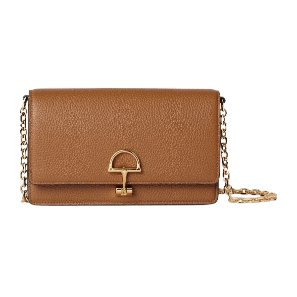Gucci Half Horsebit Wallet On Chain - Brown