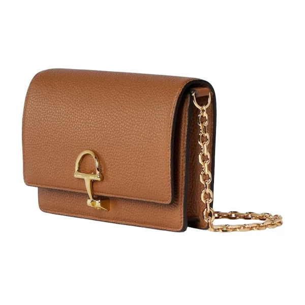 Gucci Half Horsebit Wallet On Chain - Brown
