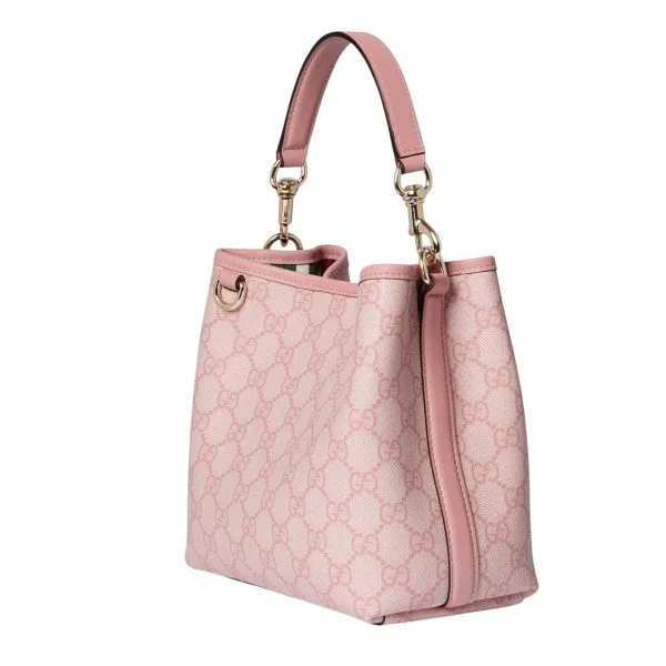 Gucci GG Canvas Mini Shoulder Bag - Pink