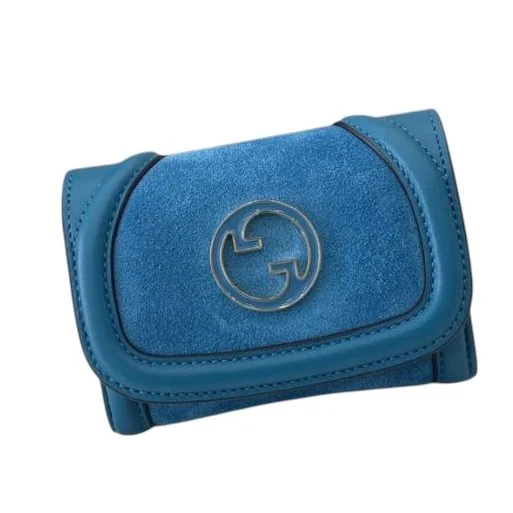 Gucci Signature Card Holder - Blue