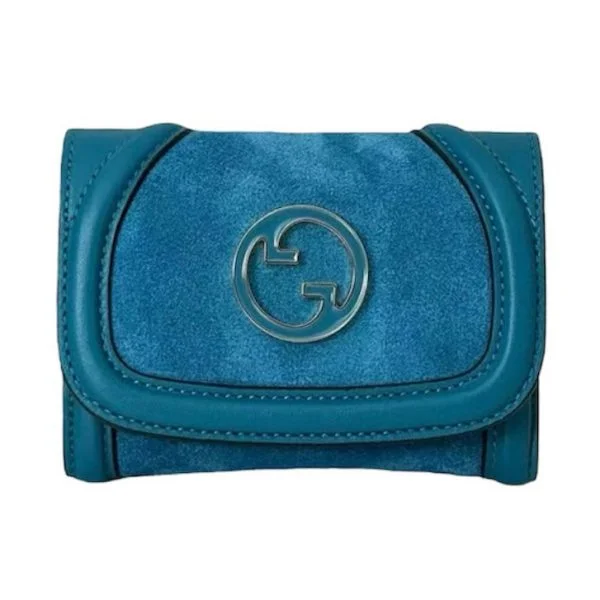 Gucci Signature Card Holder - Blue