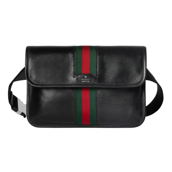 Gucci Web Trademark Small Belt Bag Black