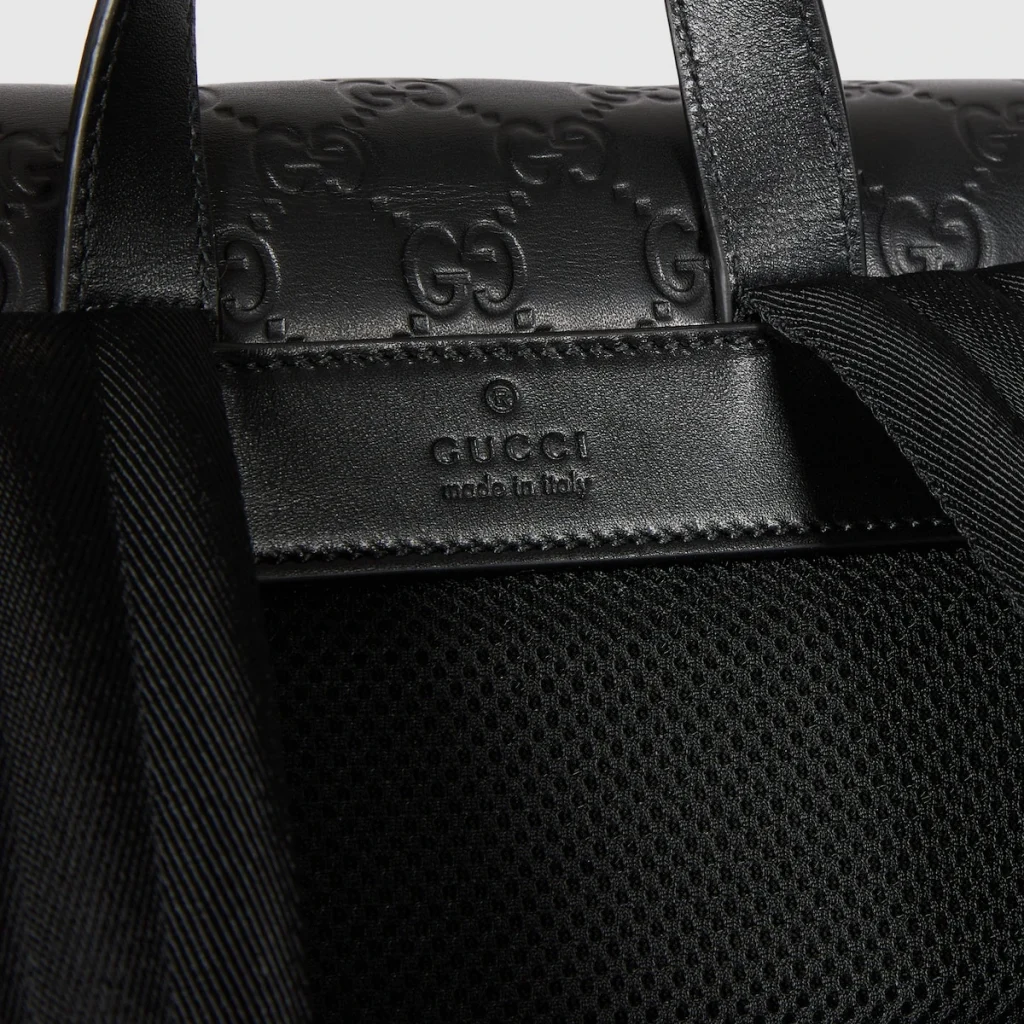 Gucci GG Embossed Medium Backpack Black