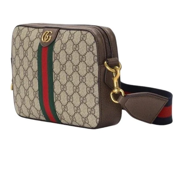 Gucci Web Trademark Small Crossbody Bag - Beige
