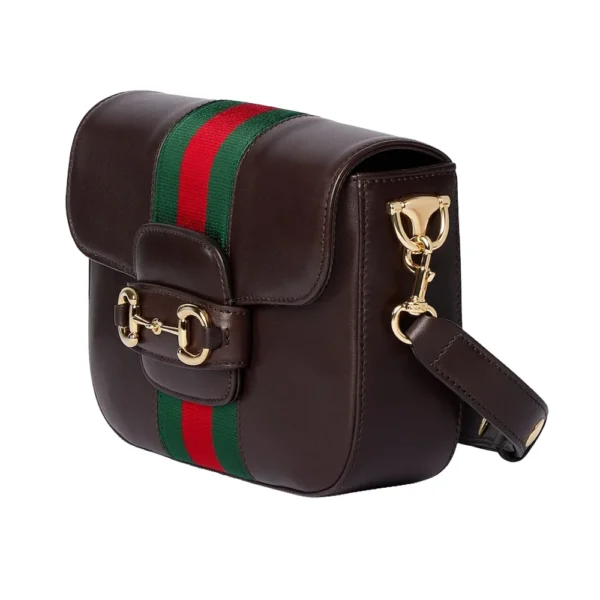 Gucci Horsebit 1955 Small Shoulder Bag - Brown