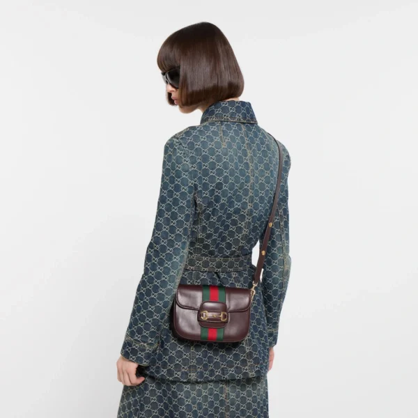Gucci Horsebit 1955 Small Shoulder Bag - Brown