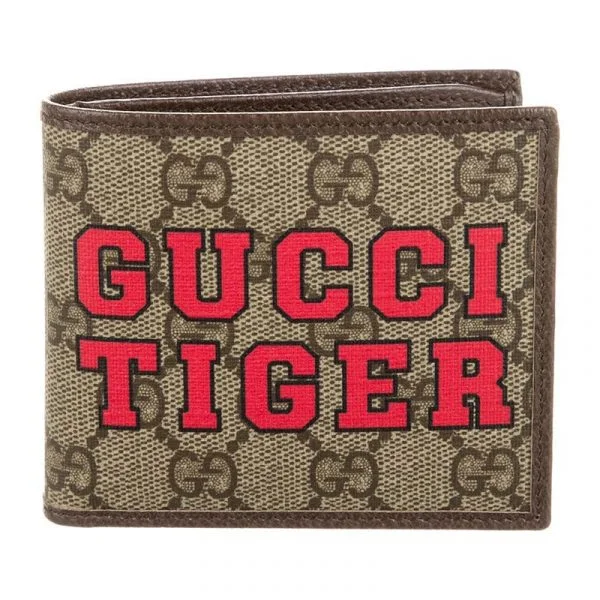 Gucci Tiger Supreme Bifold Wallet