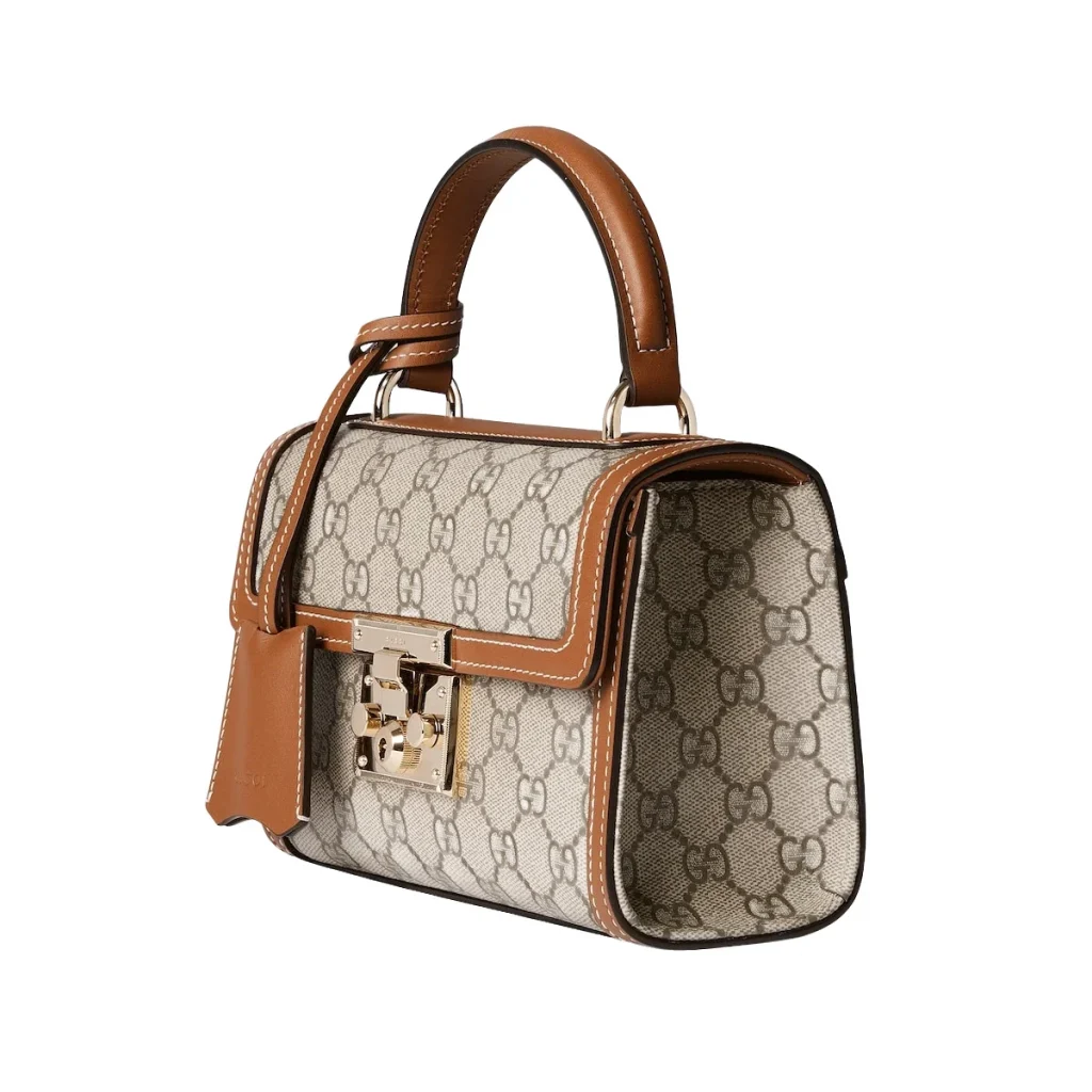 Gucci Padlock Small Top Handle Bag - Beige