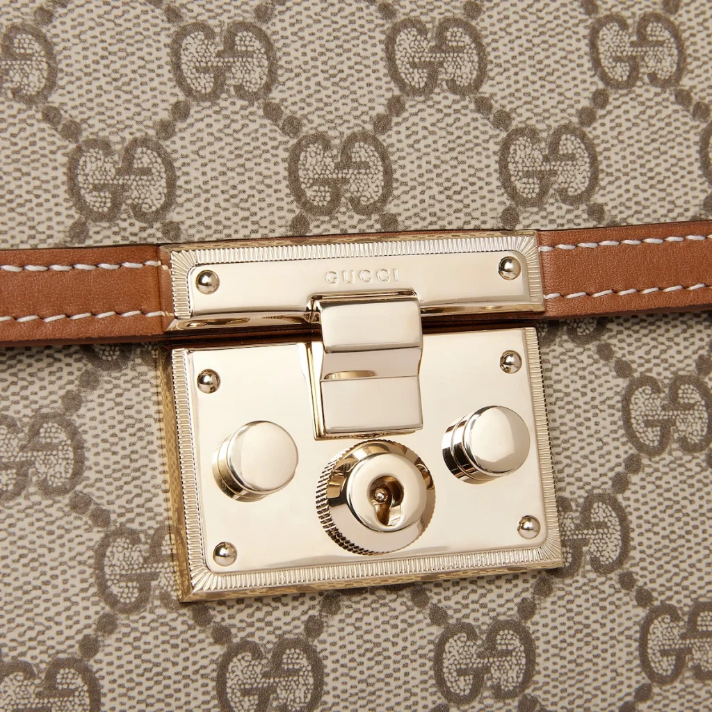 Gucci Padlock Small Top Handle Bag - Beige