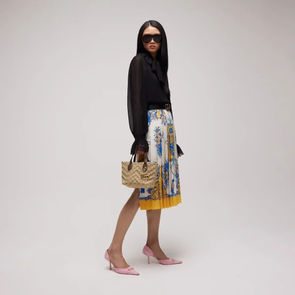 Gucci GG Marmont Small Tote Bag Beige