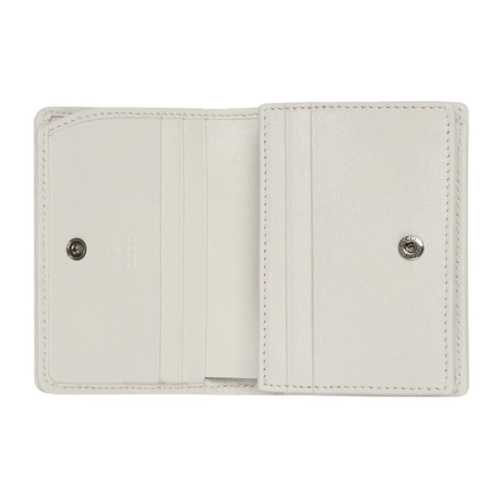Gucci Card Case Women's Wallet - White