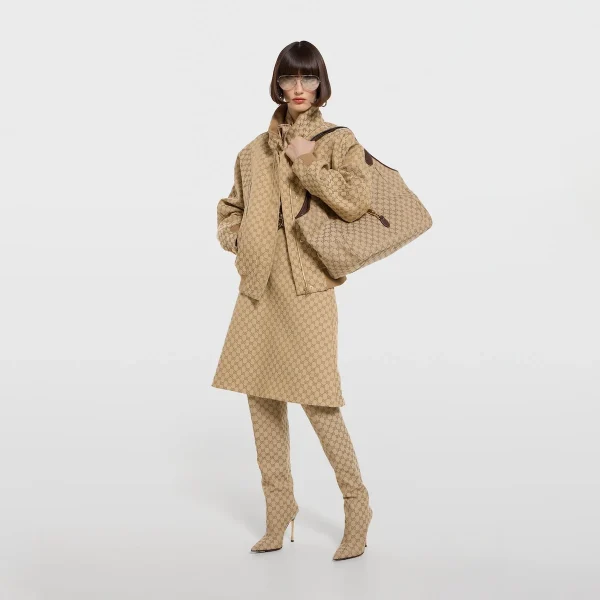 Gucci Mercato Large Tote Bag - Beige