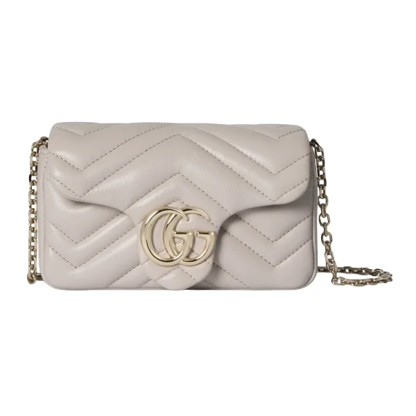 Gucci GG Marmont Mini Shoulder Bag White