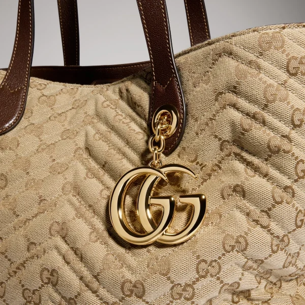 Gucci GG Marmont Medium Tote Bag Beige