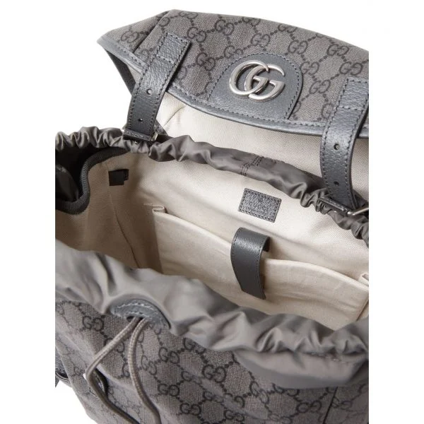 Gucci Medium Logo Leather Backpack