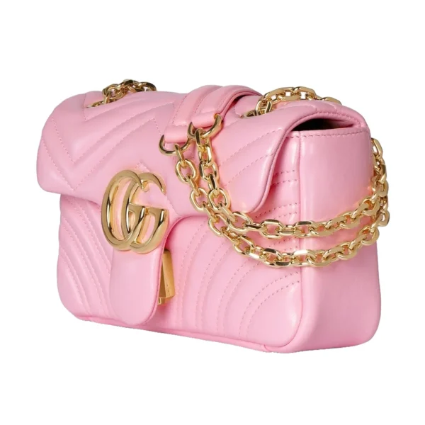 Gucci GG Marmont Small Shoulder Bag Pink