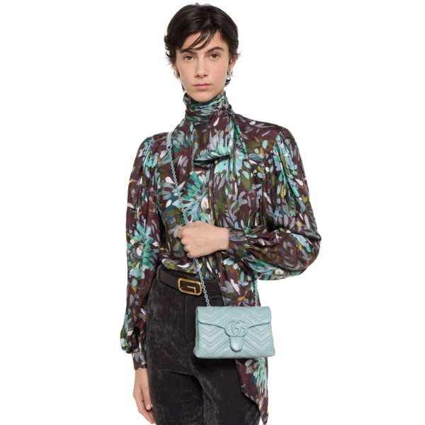 Gucci GG Marmont Mini Shoulder Bag Model 1 - Blue