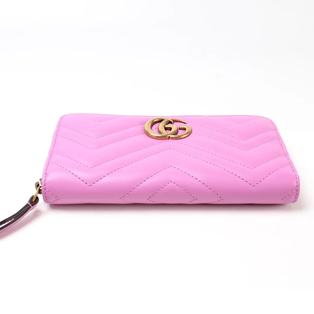 Gucci GG Marmont Zip Around Wallet Model 2 - Pink