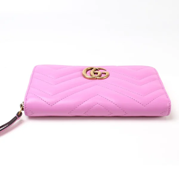 Gucci GG Marmont Zip Around Wallet Model 2 - Pink