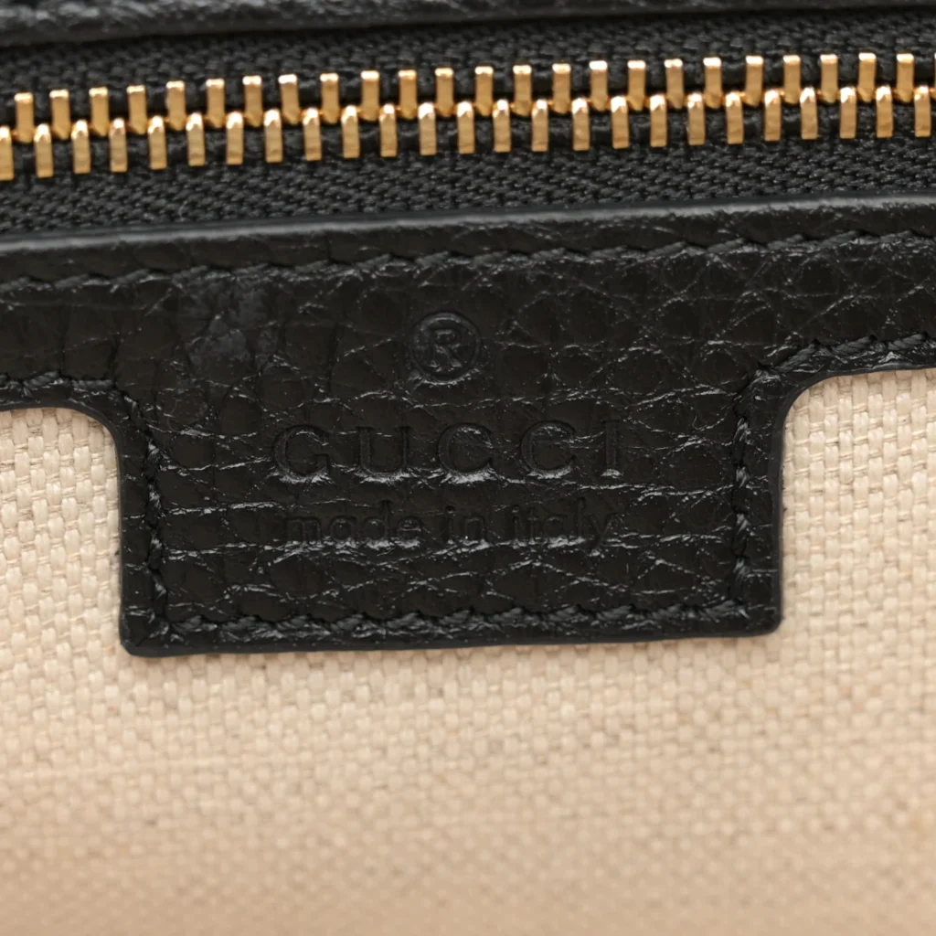 Gucci GG Emblem Medium Boston Bag Black