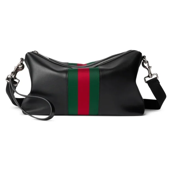 Gucci Web Medium Crossbody Bag - Black