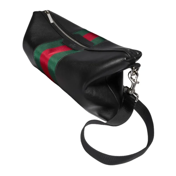Gucci Web Medium Crossbody Bag - Black