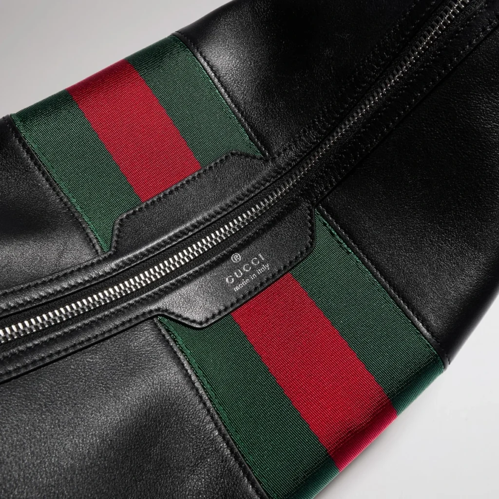Gucci Web Medium Crossbody Bag - Black