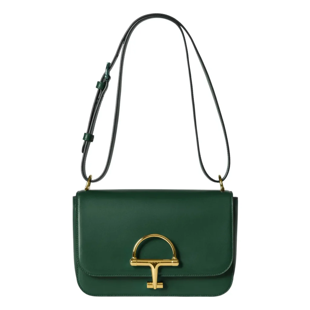 Gucci Horsebit Shoulder Bag - Green