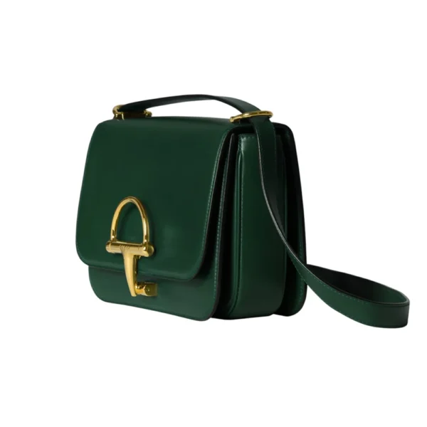 Gucci Horsebit Shoulder Bag - Green