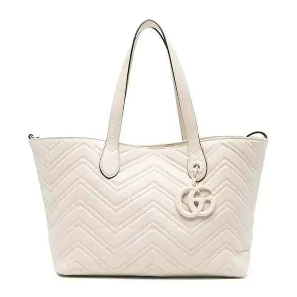 Gucci GG Marmont Medium Tote Bag - White