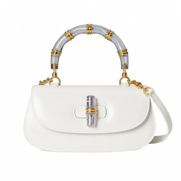 Gucci Bamboo Diva Medium Bag - White