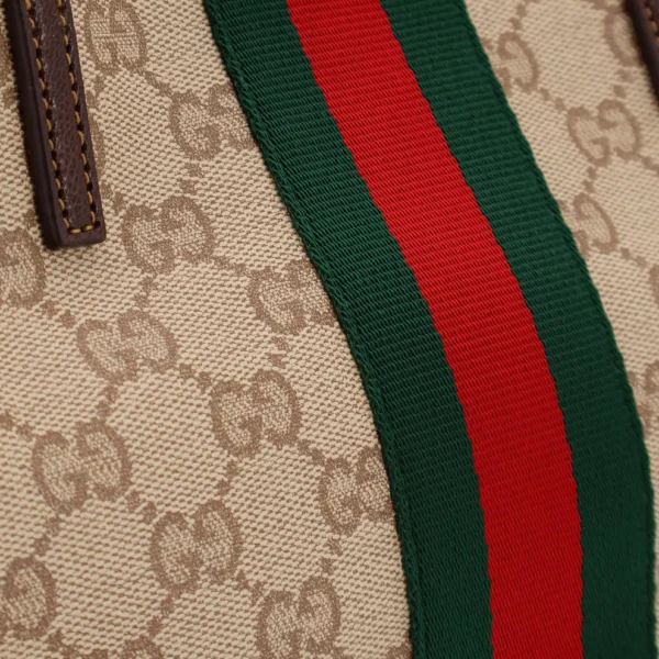 Gucci Tribeca Small Tote Bag Beige Ebony GG Canvas