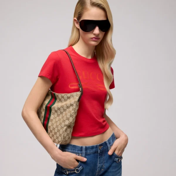 Gucci Lunetta Medium Crossbody Bag - Beige