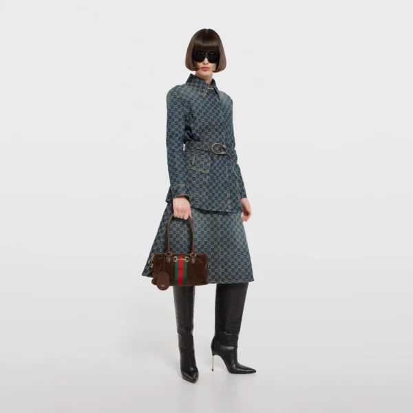 Gucci Borsetto Medium Boston Bag - Brown