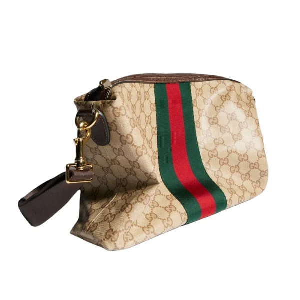 Gucci Web Medium Crossbody Bag - Beige