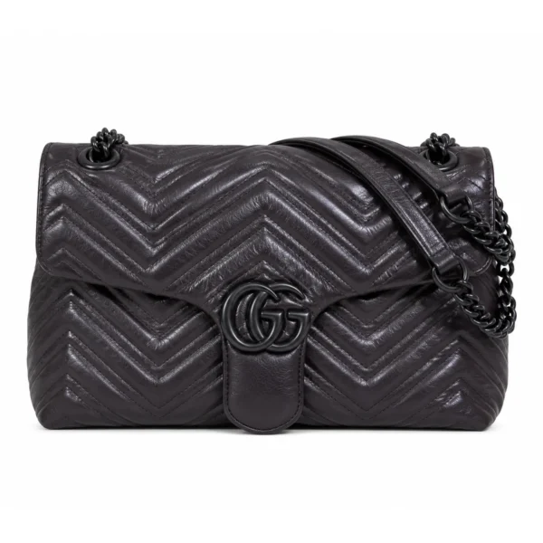 Gucci GG Marmont Medium Shoulder Bag - Brown