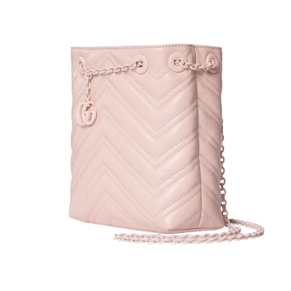 Gucci GG Marmont Nano Bucket Bag - Pink