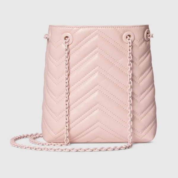 Gucci GG Marmont Nano Bucket Bag - Pink