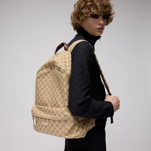 Gucci Tag Large Backpack Beige