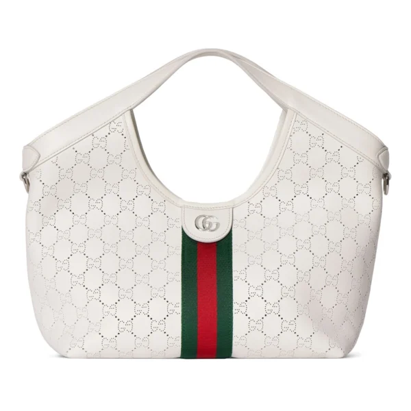 Gucci Giglio Small Tote Bag White