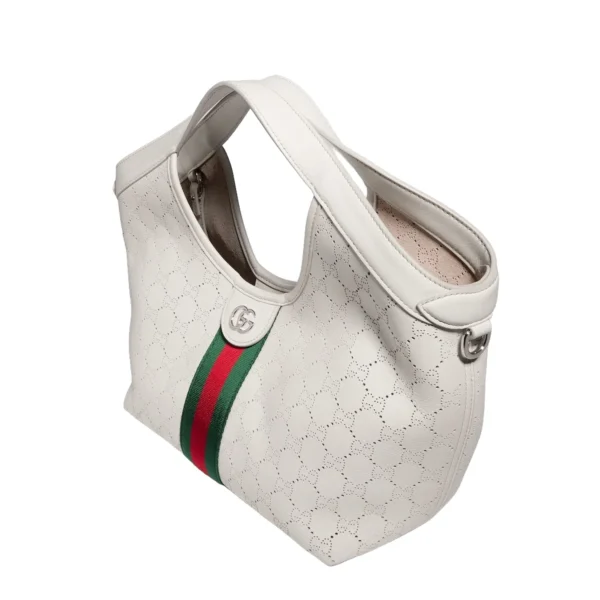 Gucci Giglio Small Tote Bag White