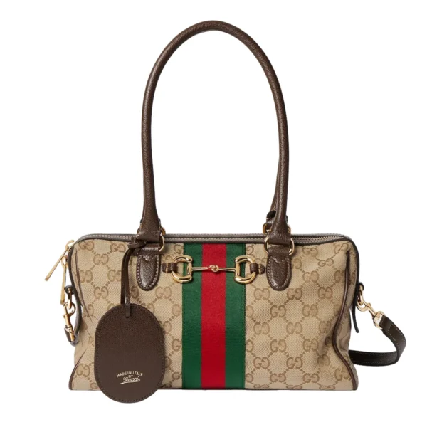 Gucci Borsetto Medium Boston Bag - Beige