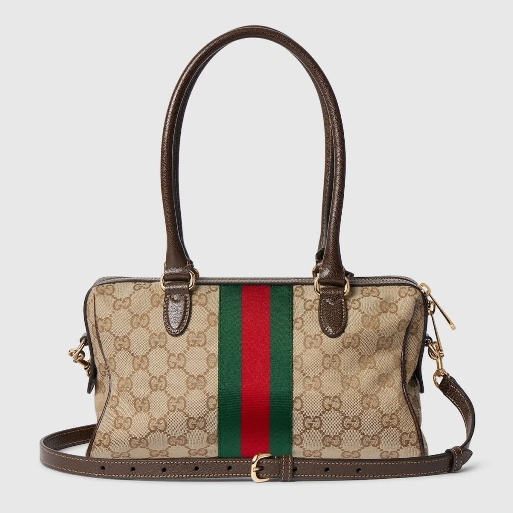 Gucci Borsetto Medium Boston Bag - Beige